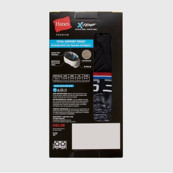 $5 or 3/$10 Men’s Hanes Anti-Chafing Boxer Briefs Size Large - Picture 6 of 6